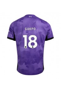 Liverpool Cody Gakpo #18 Jalkapallovaatteet Kolmaspaita 2023-24 Lyhythihainen
